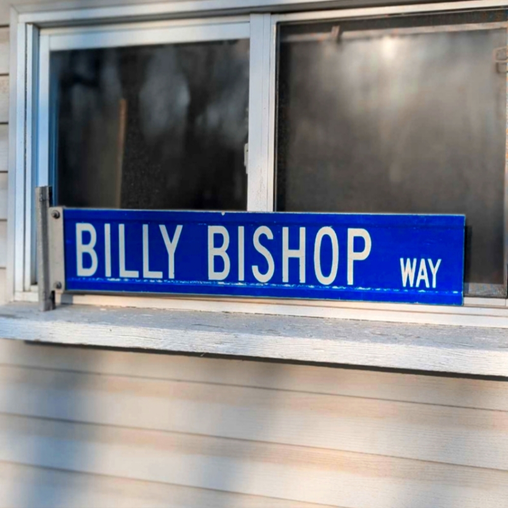 Blue Street Sign